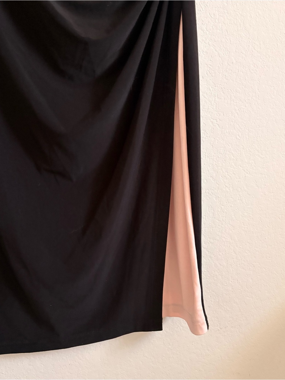 Lauren by Ralph Lauren Elegant Two-Tone Pink and Black Ruched Women’s Dress- 14 - Picture 2 of 8